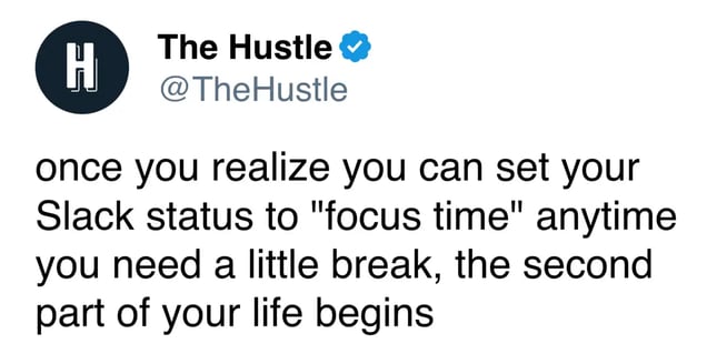 Slack status meme