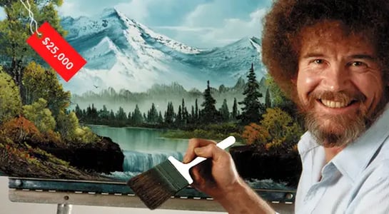 Why it’s nearly impossible to buy an original Bob Ross painting