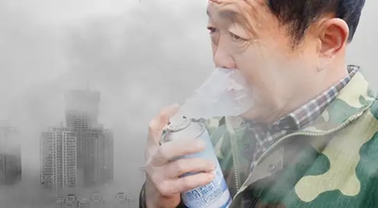 The dystopian business of bottled air